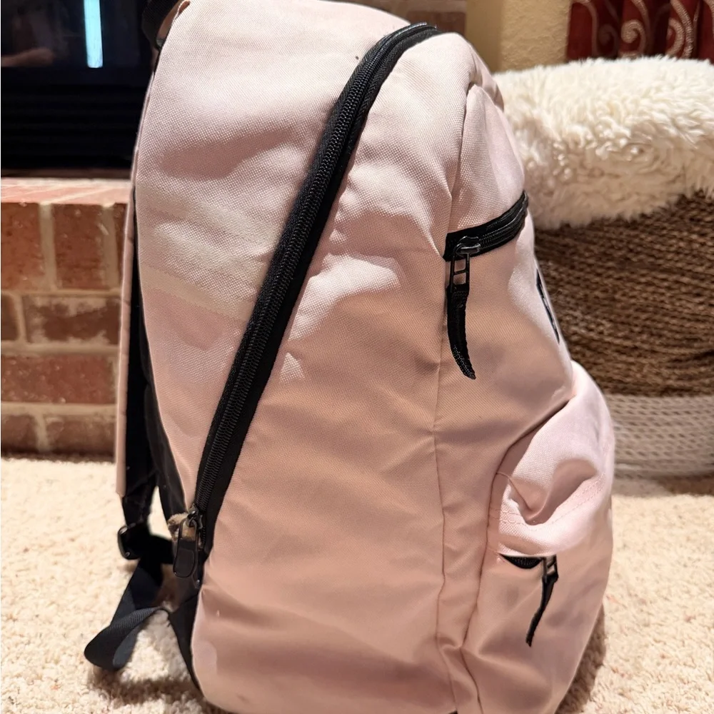 adidas Light Pink Trefoil Backpack with Black Logo - Picture 2 of 7